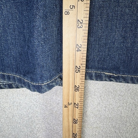 VTG 1980s GITANO 100% Cotton Denim Jean Midi Skirt Back Slit Women's Size 12 - Picture 4 of 8